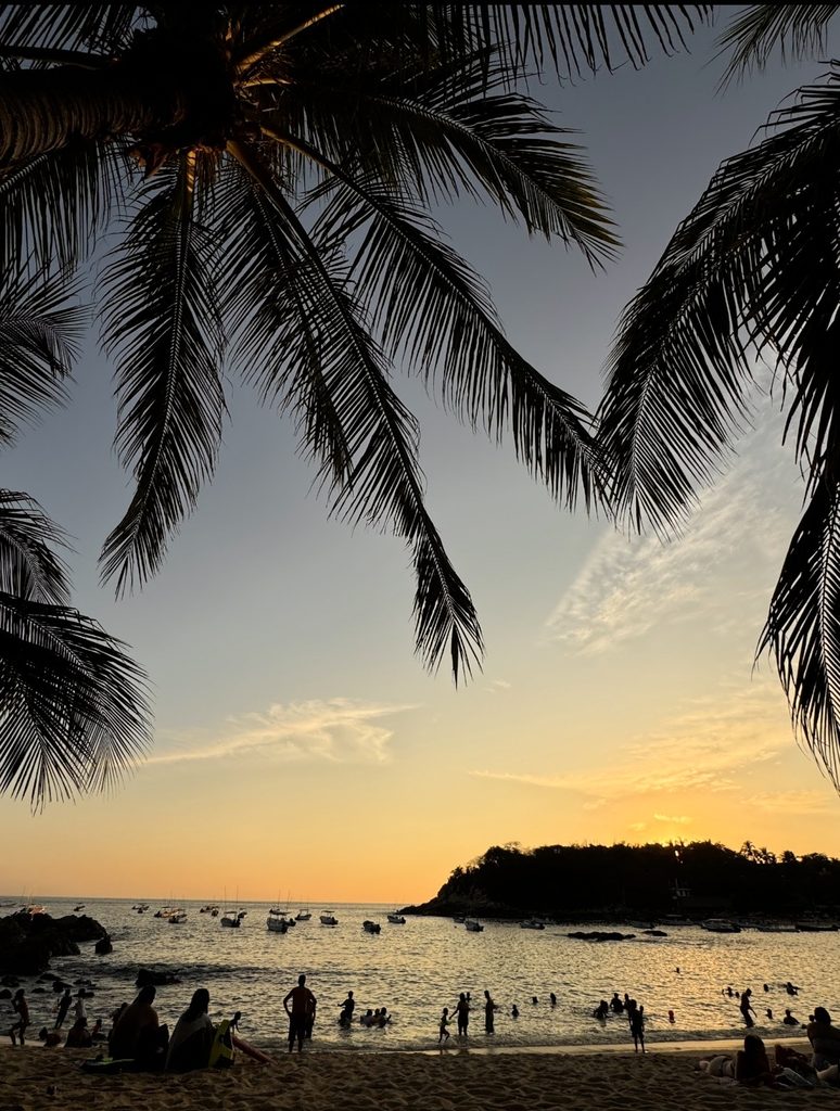 sunset at playa manzanillo
