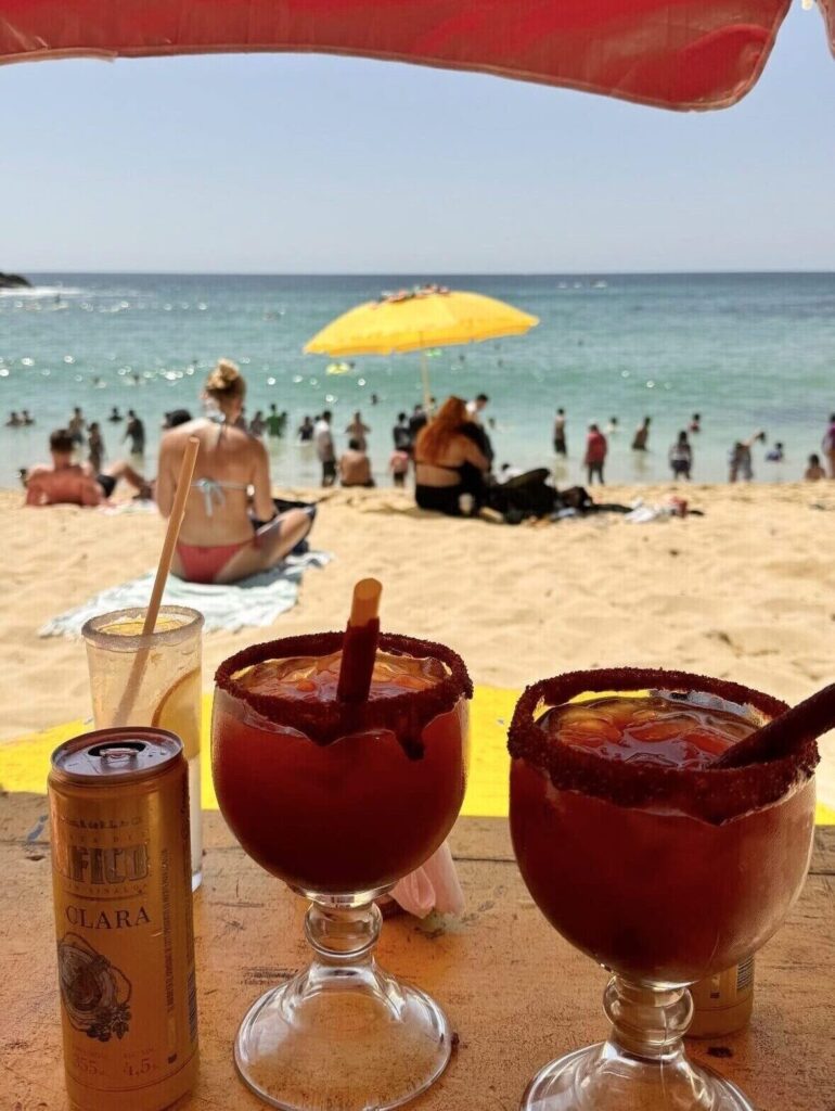 micheladas at playa carrizalillo