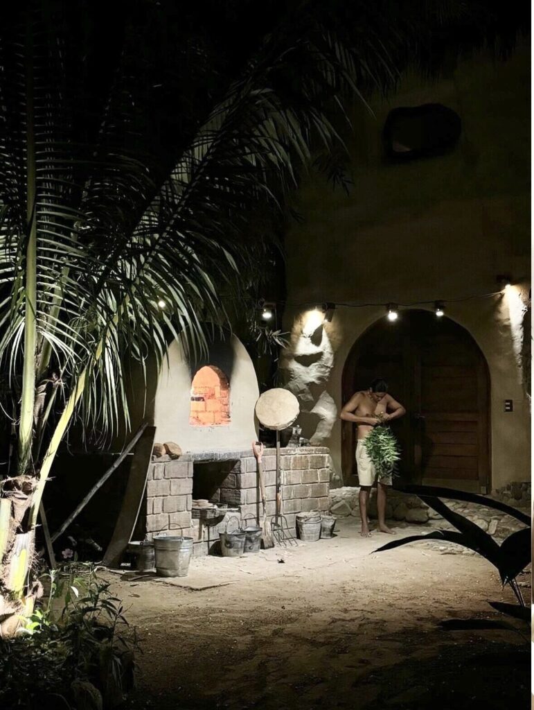 temazcal ceremony at la hojita studio
