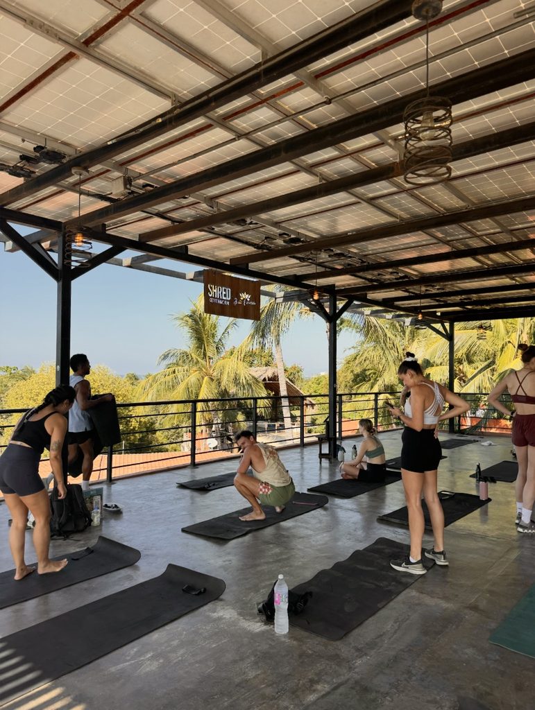 group fitness class with SHRED fitness